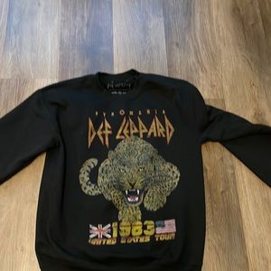 Pyromania Def Leppard, 1983 tour sweater size small